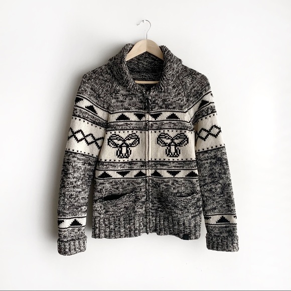 TNA Sweaters - Aritzia TNA Lambswool Zip-Up Sweater, M